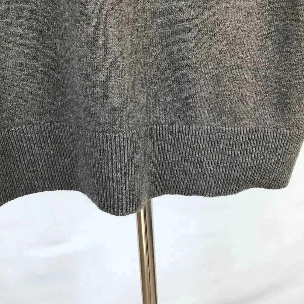 NWT Women's 1X Spring Lightweight Sweater Sequins Beaded CJ Banks V-Neck Gray - Picture 11 of 13